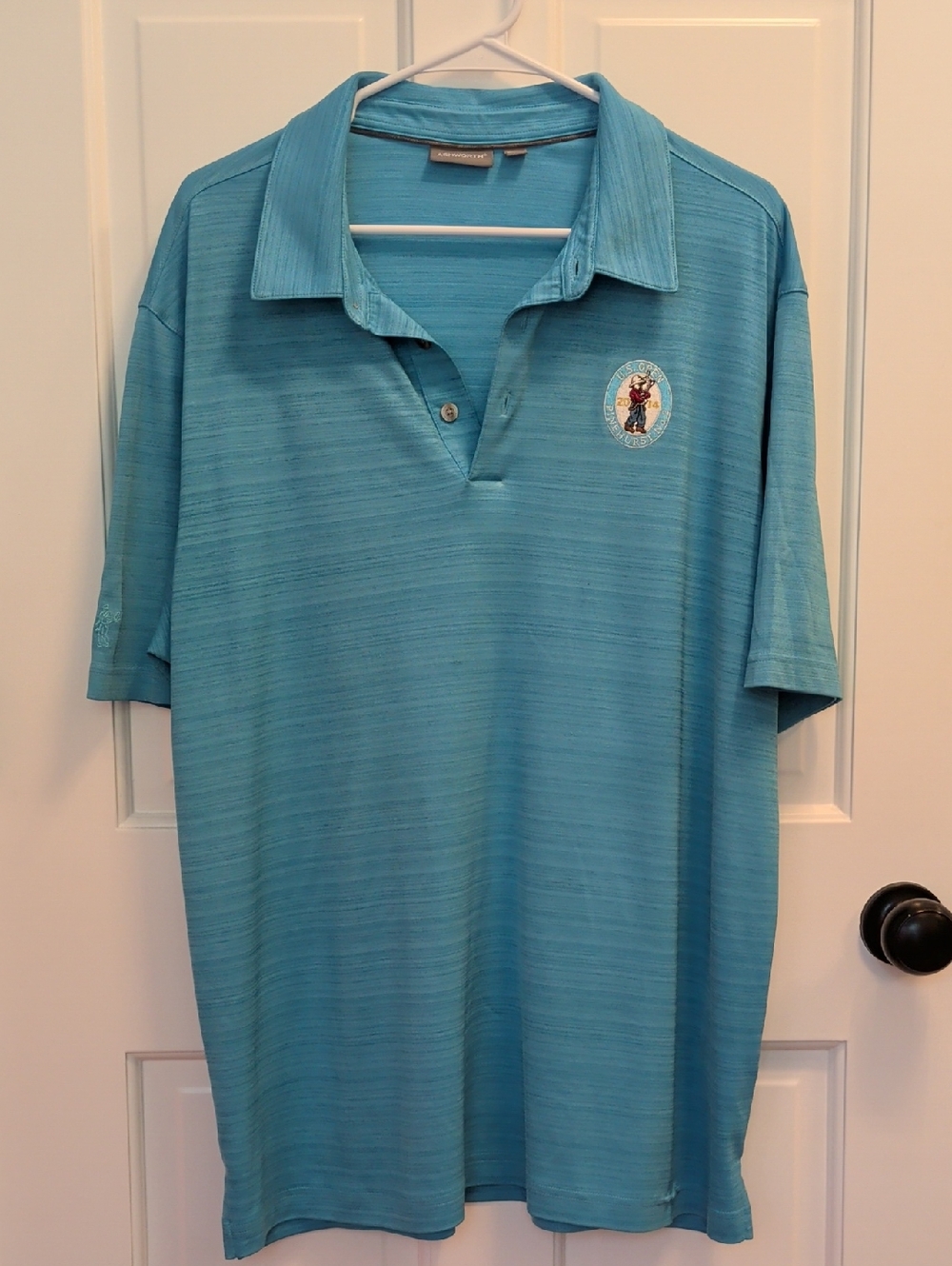 Pinehurst 2014 US Open Men's Light Blue Golf Polo
